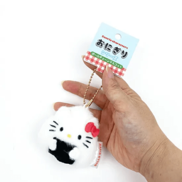 SANRIO Rice Ball Sushi Series Plush Keychains – Multiple Styles Available