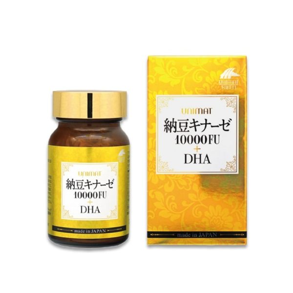 UNIMAT Nattokinase 10000FU + DHA Supplements 60 pcs