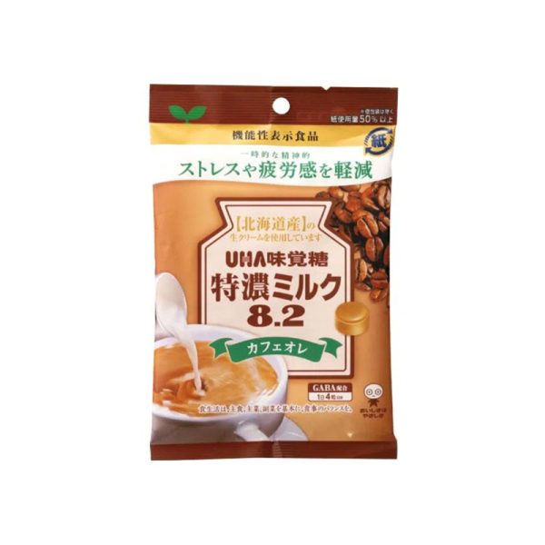 UHA Mikakuto Café au lait Milk Candy with GABA 93 g