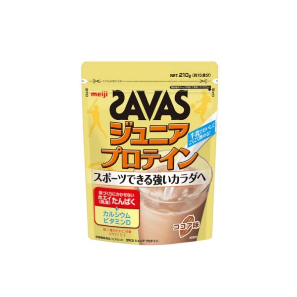 MEIJI SAVAS Protein Powder, Chocolate Flavor, Approximately 15 Servings, 210g