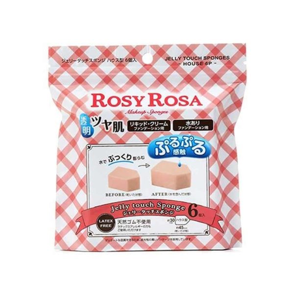 ROSY ROSA Jelly Touch Makeup Sponge House-Shape 6pcs