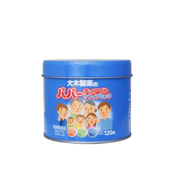 OHKI Papa Chewable Kefir (Calcium and Vitamin D) Supplements 120 pcs