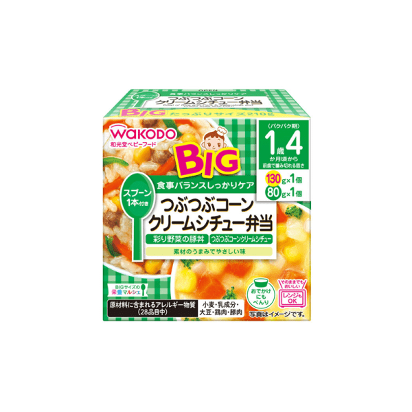 WAKODO Large Size Baby Home Style Bento Baby Food 1 Year 4 Months+ 210g