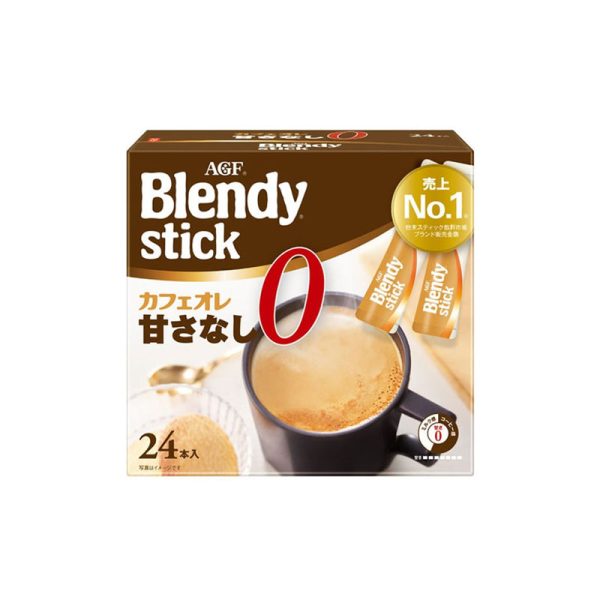 AGF Blendy Instant Coffee Bar Sugar Free Latte 24 Pack