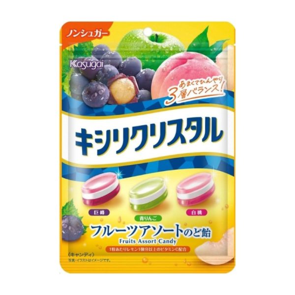 Kasugai Confectionery Xili Crystal Fruit Assorted Throat 67g