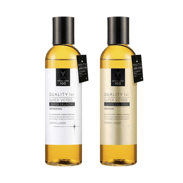 QUALITY 1st Queen’s Secret Super VC100 Toner Moisturizing/Refreshing High Concentration Vitamin C Whitening Constricting Pore Tightening Skin 240ml