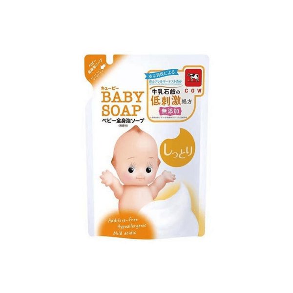 COW Kewpie Moisturizing All-Over Baby Soap Foam Refill, 350ml