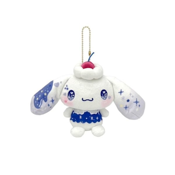 SANRIO DOLLY MIX Collaboration Series Plush Keychain – Cinnamon Dog/Wheat Cloud