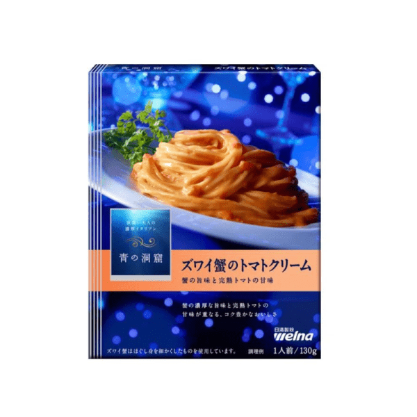 Nissin Welna Ao no Doukutsu Snow Crab Tomato Cream Pasta Sauce 130 g
