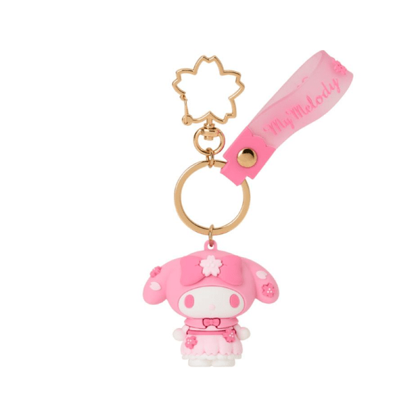 SANRIO Pink Cherry Blossom Series Keychain Charm – Multiple Styles Available