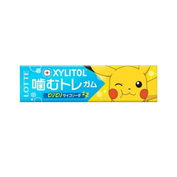 LOTTE Lotte Baokemeng Pokemon Teeth Protector Xylitol Gum Soda Soda Flavor 9 Piece Packed Randomly