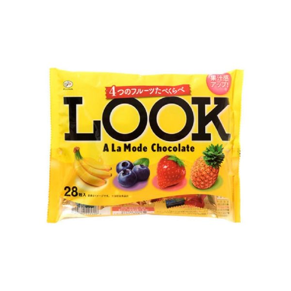 FUJIYA No 2 LOOK Chocolate Mixed with Four Fruit Flavors Home Pack 28 2024 New