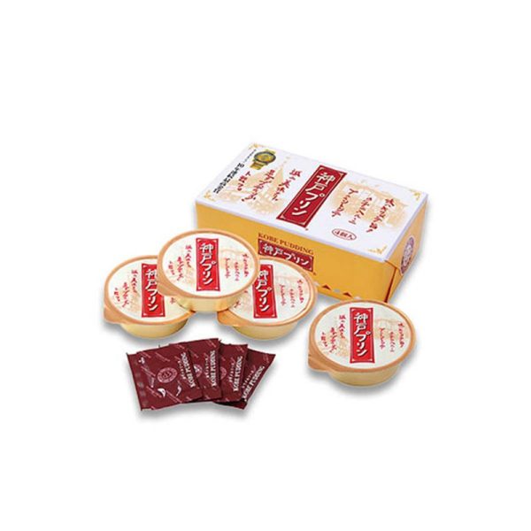 TORAKU Kobe Milk Caramel Pudding Gift Box, 4 Pieces