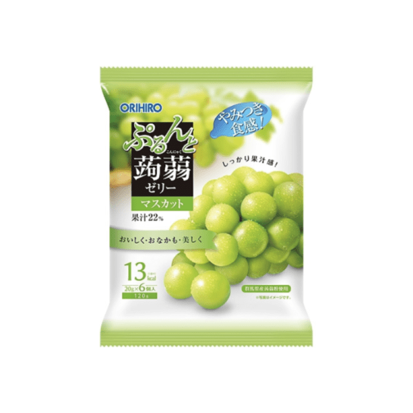 ORIHIRO Purunto Konjac Jelly (Muscat Grape Flavor) 20 g x 6 pcs