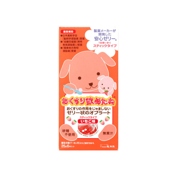 Ryukakusan Strawberry Jelly (Ages 7-8 Months) 25 g x 6 pcs