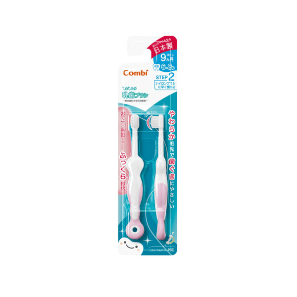 Combi Teteo My First Toothbrush Step 2 Baby Toothbrush 2 pcs