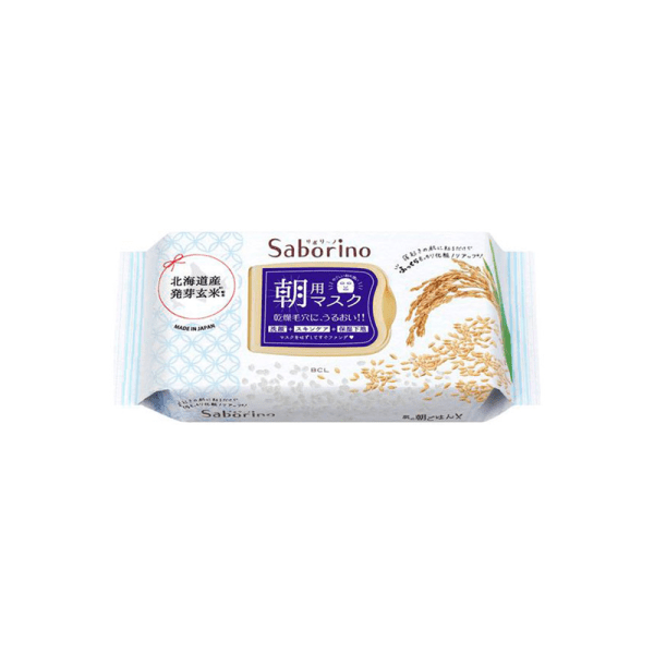 BCL Saborino Good Morning Brown Rice Moisturizing Masks 28pcs