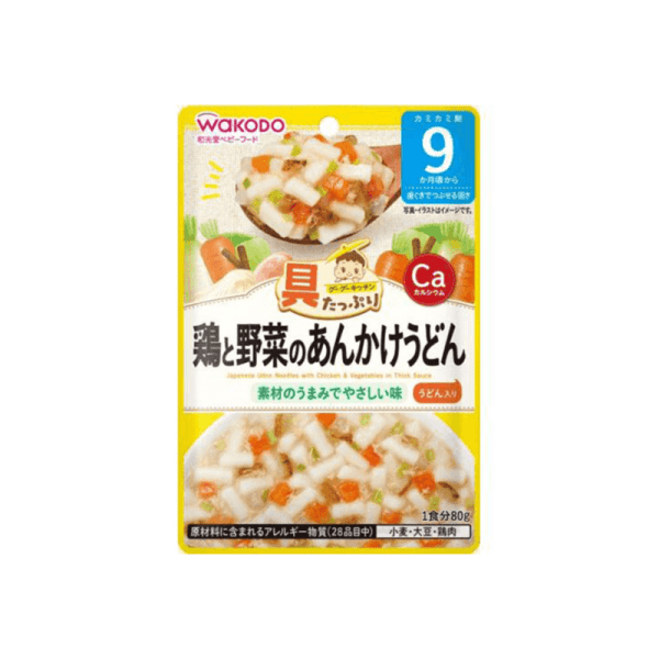 WAKODO GooGoo Kitchen Chicken and Vegetable Ankake Udon (9 months+) 80 g