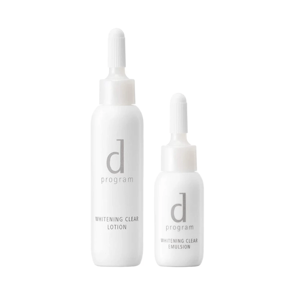 D PROGRAM Sensitive Skin Travel Set – Brightening Lotion 23ml + Emulsion 11ml White / Purple