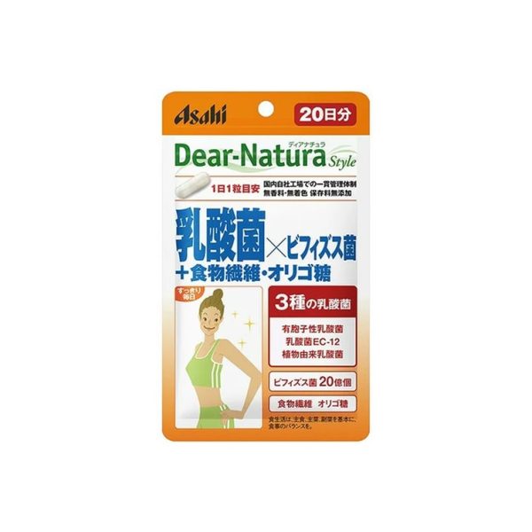 Dear Natura Style Lactobacillus x Bifidobacterium + Dietary Fiber/Oligosaccharide 20 tablets (20-day supply)