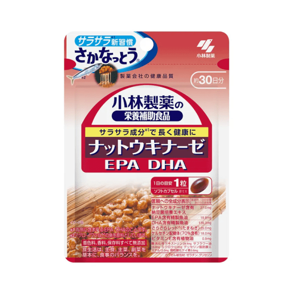 KOBAYASHI Nattokinase Lipid-Lowering Nutritional Tablets 30 Tablets