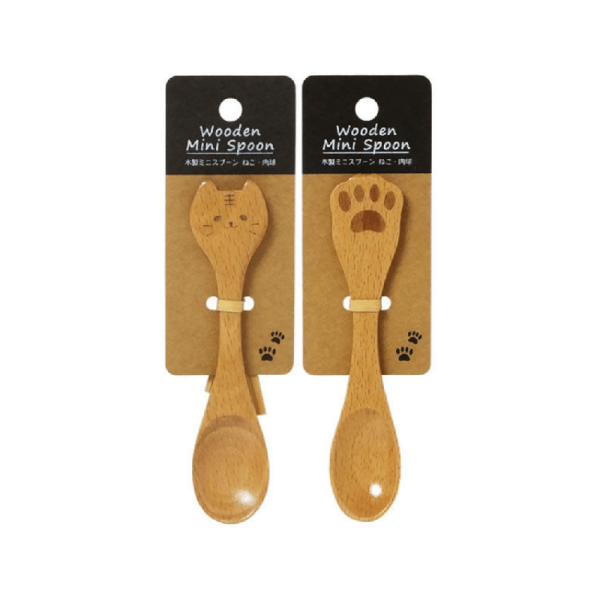 Watts Wooden Mini Spoon Wooden Mini Spoon Cat paw/cat face sent randomly