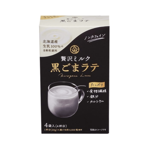 Kuki luxury milk black sesame latte 4p 20g × 4 bags