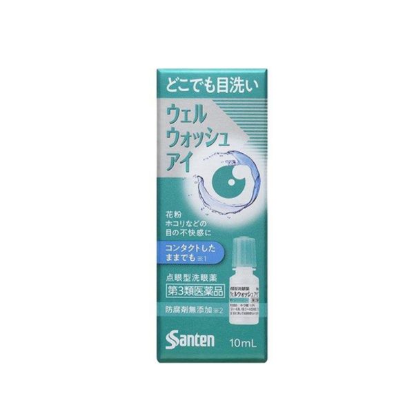 SANTEN Eye Wash for Relieving Foreign Body-Induced Eye Discomfort 10ml