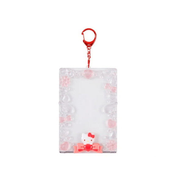SANRIO bow-trimmed card holder, two styles available.