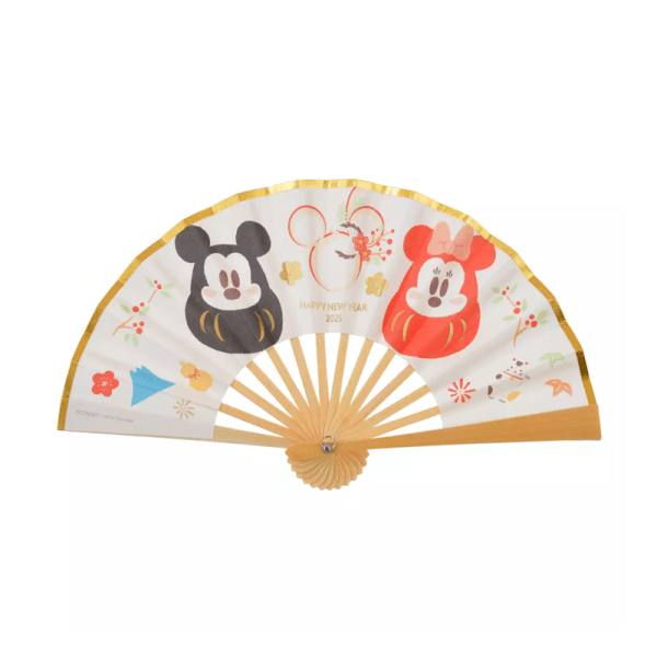 Disney 2025 New Year Collection Folding Fans with Mickey and Minnie Mouse