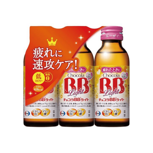 EISAI Chocola BB Light Vitamin B2 Drink 100 ml 3 pcs