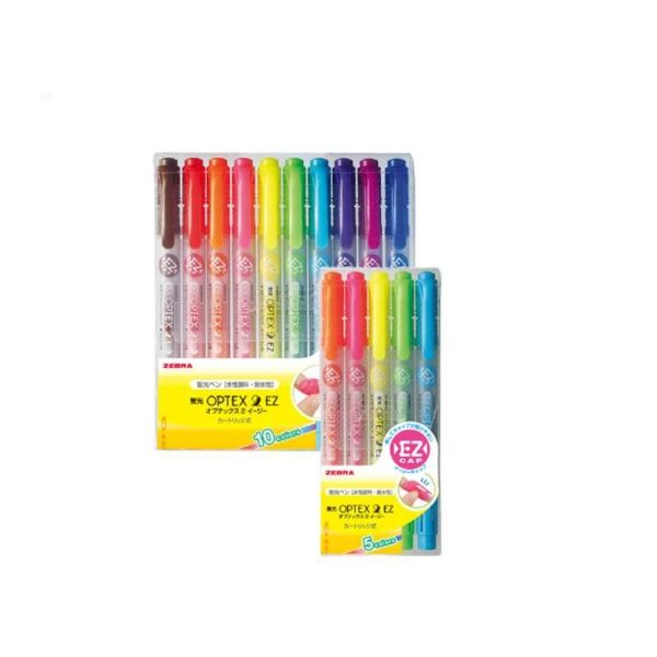 ZEBRA Double-ended Water-based Paint Brushes, 5 Colors/10 Colors