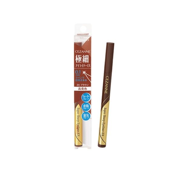 CEZANNE Eye Liner 20 Brown EX 0.1mm