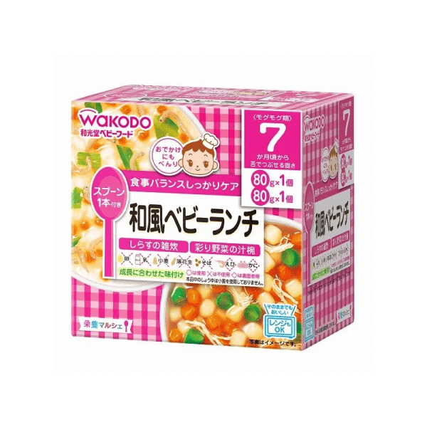 WAKODO Baby Whitebait Zosui Rice Porridge Baby Food 7 Months+ 160g