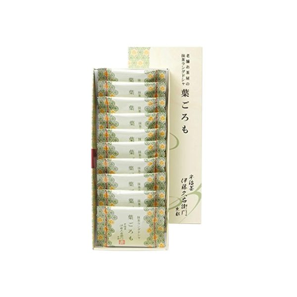 Itohkyuemon Uji Matcha Langue de chat Hagoromo 10 pcs
