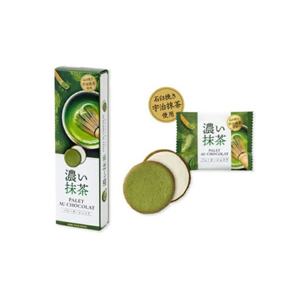 FUGETSUDO Kobe Fugetsudo Palet au Chocolat Matcha White Chocolate Cookies 10 Pieces