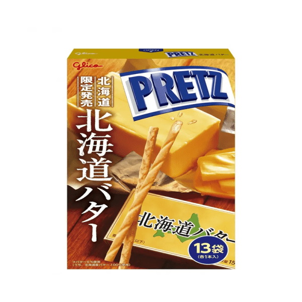 Glico Grigo Pocky Hokkaido Limited Butter Pretzel Biscuit Stick 13 Bags