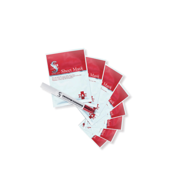 SPA Treatment HAS Red Snake Venom Mask with Hyaluronic Acid Microcrystal Essence Set 8 Sets