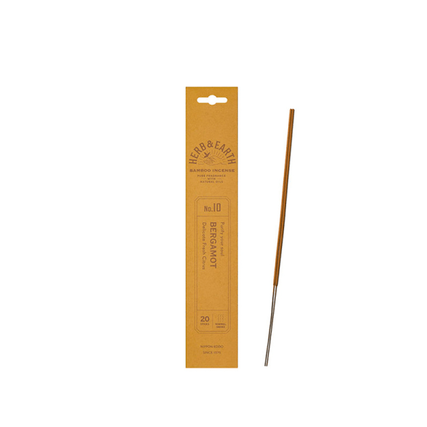 Nippon Kodo Herb & Earth Bamboo Incense NO.10 Bergamot 20 pcs