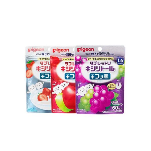 PIGEON Baby Xylitol Dental Care U Shaped Candy 60 Tablets