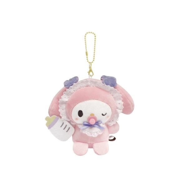 SANRIO Baby Pacifier Series Plush Keychains – Multiple Styles Available