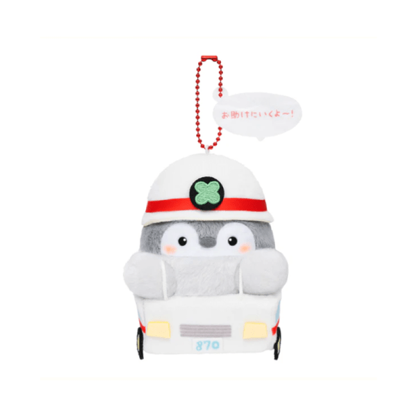 Koupenchan Positive Energy Penguin Work Vehicle Series Plush Pendant