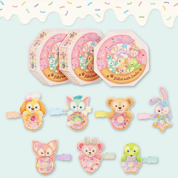 Disney Official Duffy and Friends Donut Series Hair Clips – 7 Random Styles