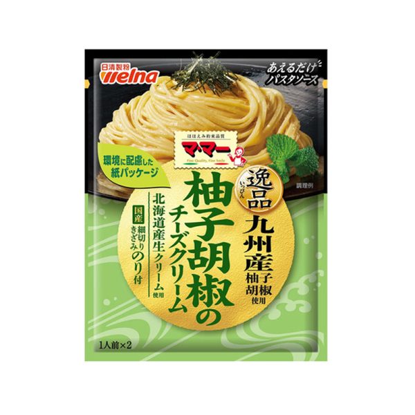Nissin flour Wellnama Ma Auru only pasta sauce gem yuzu pepper cheese cream 48.8g [pasta sauce]