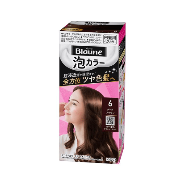 KAO Blaune Creamy Foam Color in Bordeaux Brown 108 g