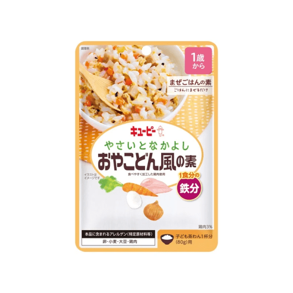 KEWPIE Baby Food Rice Seasoning Scrambled Egg Chicken Flavor Salmon Fried Rice Flavor 1+ 60g