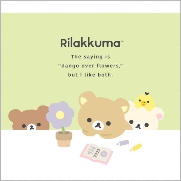 SAN-X Sumikko Gurashi Flower Series Square Sticky Notebook (Two Models Available)