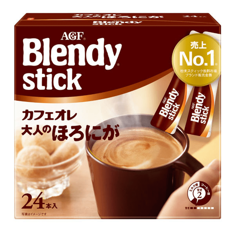 AGF Blendy Stick Dark Café Au Lait 8 pcs/24 pcs - Image 2