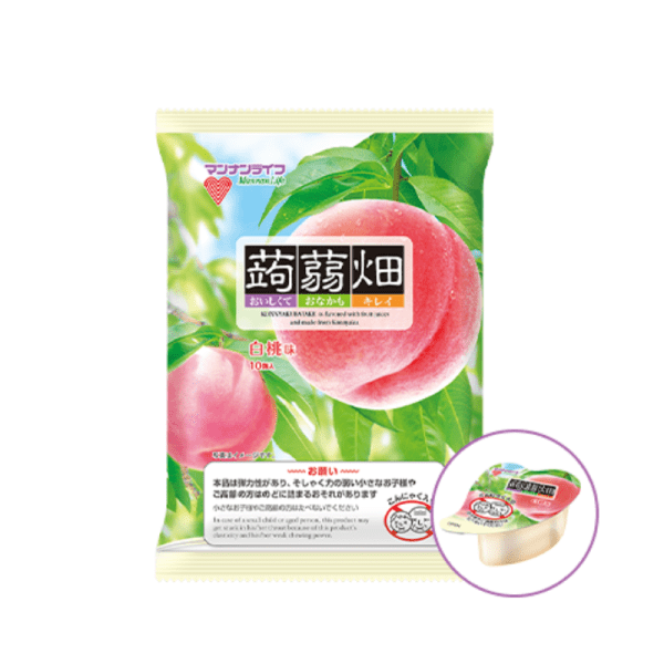 Kanoh Strawberry Taste Konjac Jelly 25g/White Peach Flavored Konjac Jelly 25g × 10/Konjac Coffee Taste Konjac Jelly 25g × 10