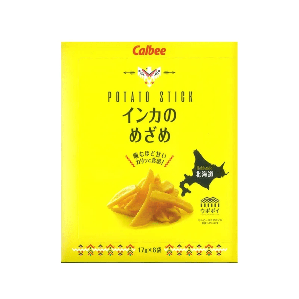 Calbee Inca Awakening French Fries 17g x 8 bags